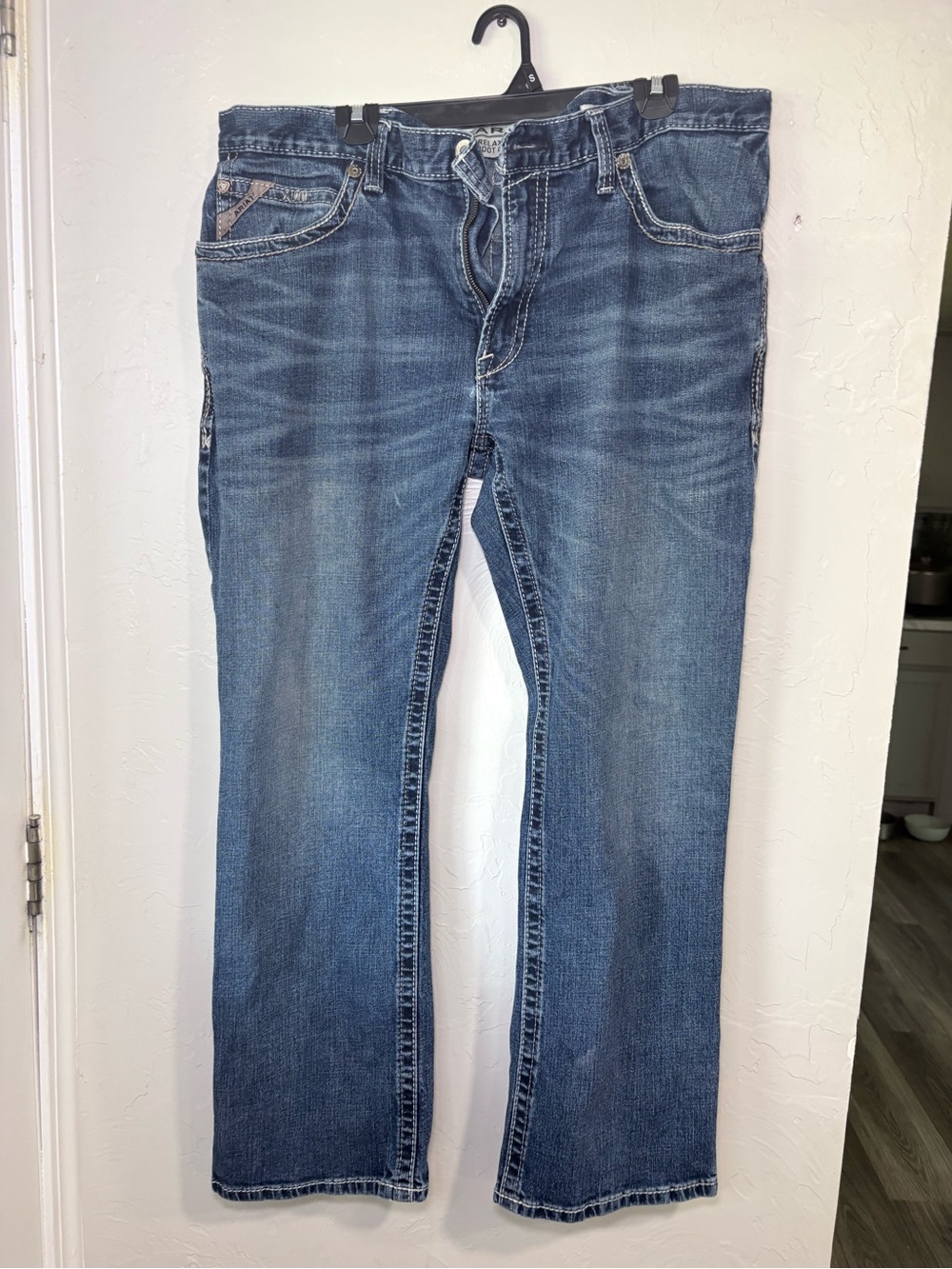 Classic Men's Blue Denim Jeans - Casual Straight Fit